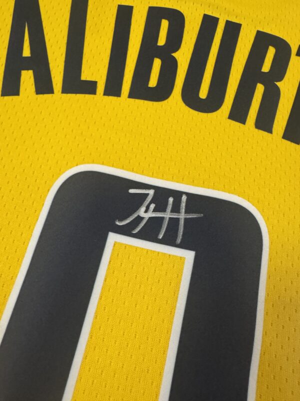 【收藏家先生】｜現貨不用等｜稀有款｜Tyrese Haliburton 加簽GO Pacers!  球迷版簽名球衣