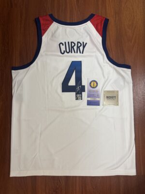 【收藏家先生】｜現貨不用等｜Stephen Curry 超稀有奧運版本球迷版簽名球衣