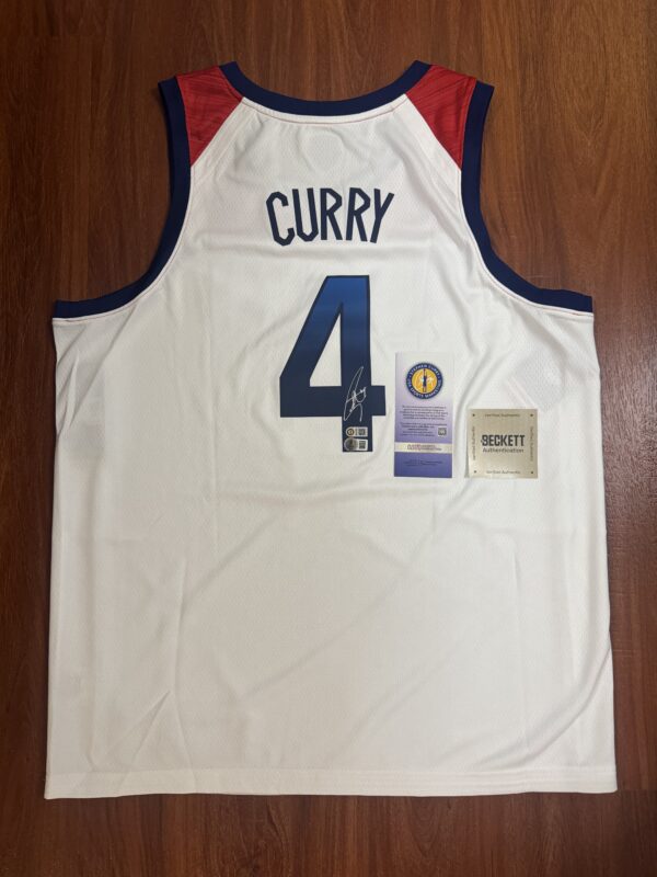 【收藏家先生】｜現貨不用等｜Stephen Curry 超稀有奧運版本球迷版簽名球衣