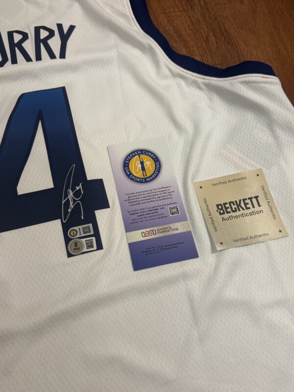 【收藏家先生】｜現貨不用等｜Stephen Curry 超稀有奧運版本球迷版簽名球衣