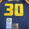 【收藏家先生】｜現貨不用等｜加簽座右銘｜4000三分同款｜Stephen Curry 球迷版 雙認證 簽名球衣