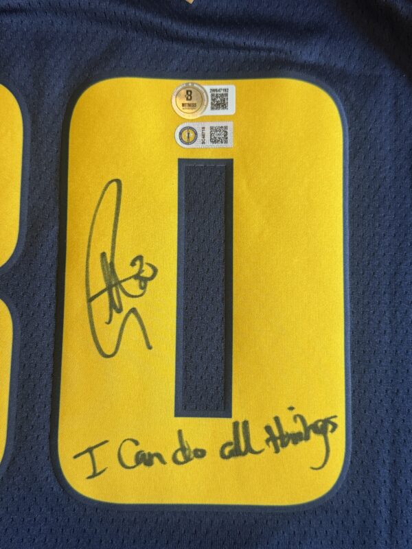 【收藏家先生】｜現貨不用等｜加簽座右銘｜4000三分同款｜Stephen Curry 球迷版 雙認證 簽名球衣