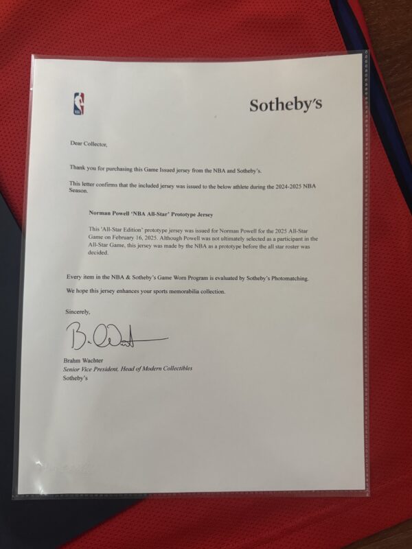 【收藏家先生】｜現貨不用等｜NORMAN POWELL 2025 All-Star GI 等級球衣