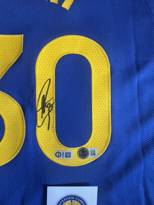 【收藏家先生】｜現貨不用等｜NBA｜簽名球衣｜Stephen Curry 客場藍 球員版 雙認證 簽名球衣