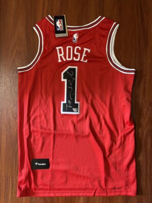 【收藏家先生】｜NBA｜簽名球衣｜  Derrick Rose 公牛時期 球迷版 親筆簽名球衣