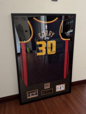 【收藏家先生】｜現貨不用等｜加簽座右銘｜4000三分同款｜Stephen Curry 球迷版 雙認證 簽名球衣