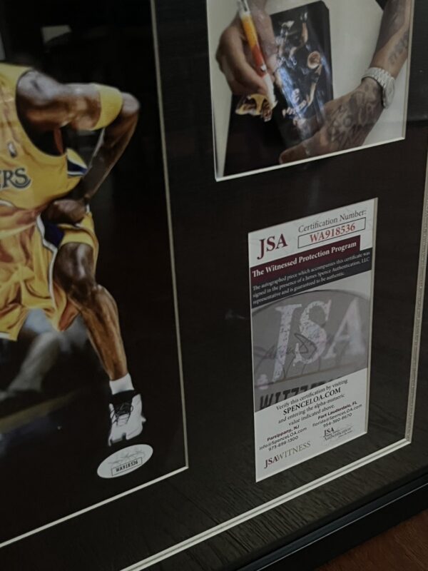 【收藏家先生】｜NBA｜Allen Iverson經典戰役 PSA認證親筆簽名海報