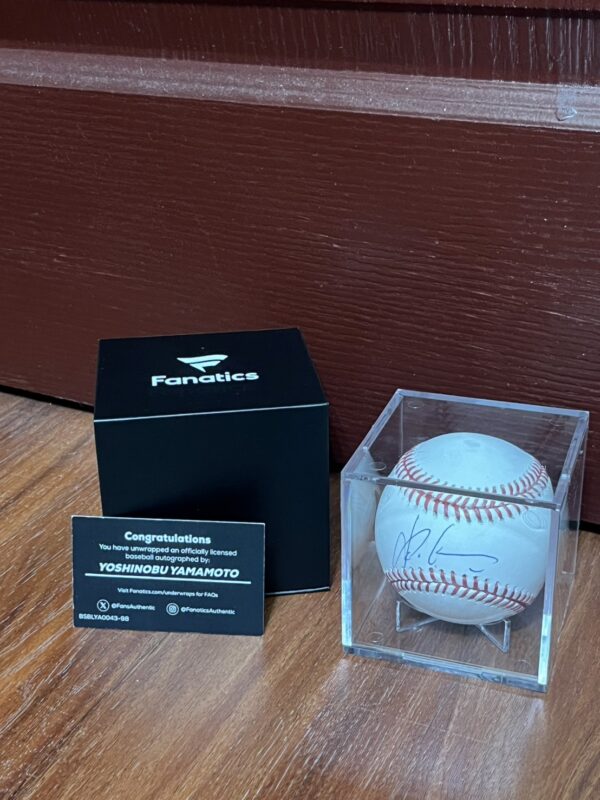 【收藏家先生】｜MLB｜山本由伸 親筆簽名球｜Fanatics認證｜現貨不用等
