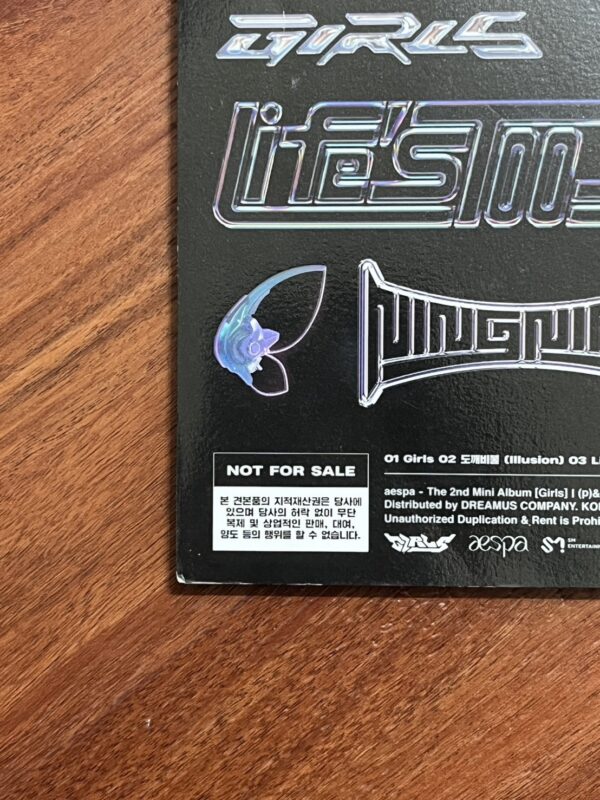 【收藏家先生】｜KPOP｜aespa 全員簽名專輯｜Girls｜非賣品宣傳盤｜現貨不用等