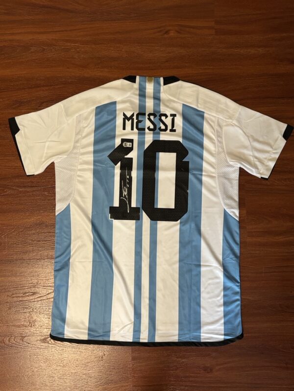 【收藏家先生】｜足球｜簽名球衣｜Messi 梅西 阿根廷國家隊 BAS認證簽名球衣