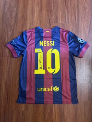 M.1 【收藏家先生】|客訂勿下|足球|簽名球衣|Messi 梅西 巴塞 BAS認證簽名球衣
