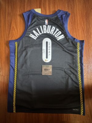 ii.1 【收藏家先生】|現貨不用等|NBA|簽名球衣|稀有款|Tyrese Haliburton 球迷版 加簽座右銘 簽名球衣
