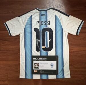 17.1 【收藏家先生】|足球|現貨不用等|簽名球衣|Messi 梅西 2026阿根廷國家隊 ICONS認證簽名球衣