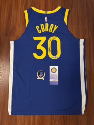 24.1 【收藏家先生】|可預購|NBA|簽名球衣|Stephen Curry 球員版 加簽ICDAT 簽名球衣