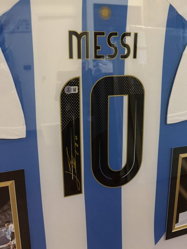 【收藏家先生】｜可預購｜足球｜簽名球衣｜Messi 梅西 阿根廷國家隊 BAS認證簽名球衣