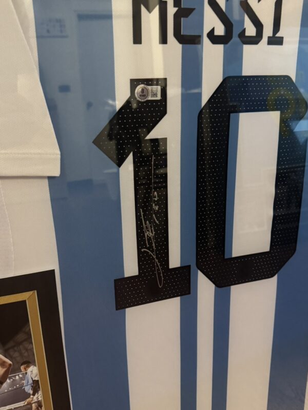 【收藏家先生】｜可預購｜足球｜簽名球衣｜Messi 梅西 阿根廷國家隊 BAS認證簽名球衣